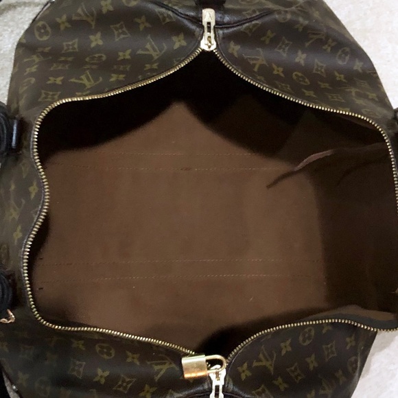 Auth Louis Vuitton Keepall 55 Bandouliere Fringe - Picture 7 of 8